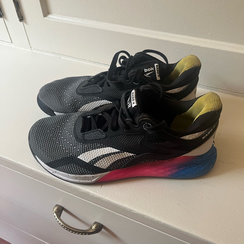 Reebok Black and Yellow Running Shoes